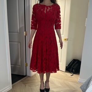 Retro Tracy Reese red dress - Size 6